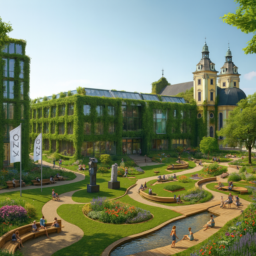 Die Kunsthalle erscheint als nachhaltiges, grünes Gebäude mit viel Glas, offener Struktur und zahlreichen Sitzplätzen, die Innen und Außen verbinden. Auf dem Grabbeplatz liegen Rasenflächen, Bänke, ein Kräutergarten mit Skulpturen, viele Blumen für Bienen und Schmetterlinge sowie Wasserbecken für die Füße und ein Steg.